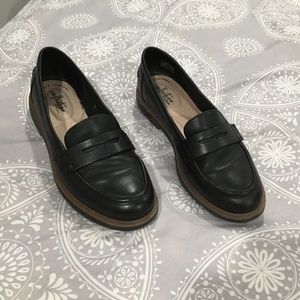 Collection by Clarks Black Leather Loafers
